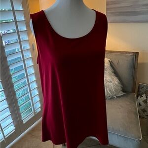 Susan Graver Rich Red Tank Top